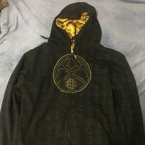 UNK Denver Nuggets Reversible Zip Up Hoodie XXL